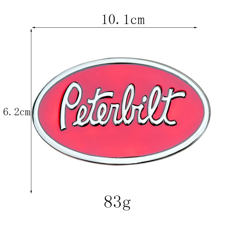 Wholesale red color Peter Calter trucker belt buckle western cowboy plate buckle for leather belt