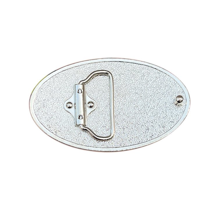 Wholesale red color Peter Calter trucker belt buckle western cowboy plate buckle for leather belt