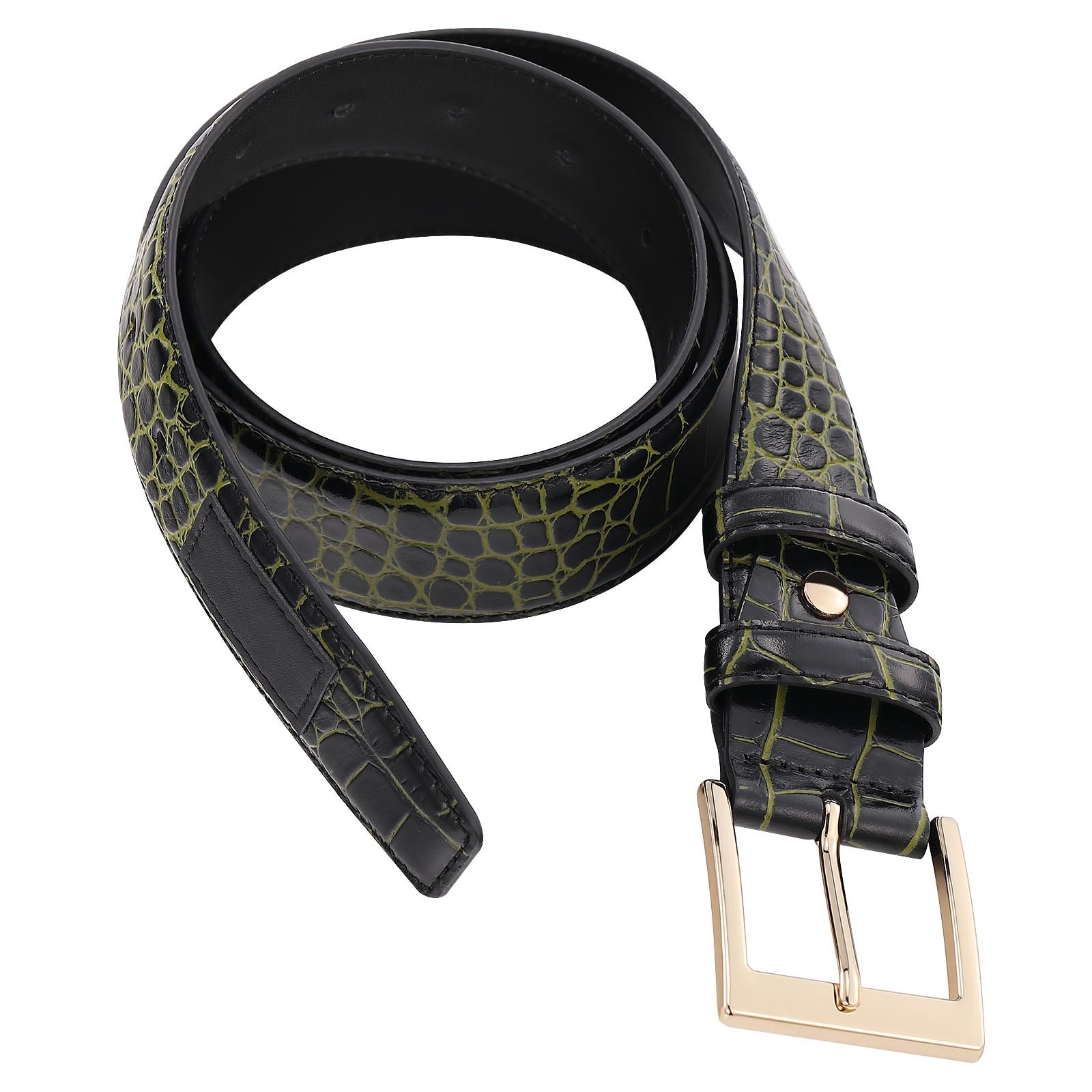 New Design Hot Sell Crocodile Custom Fashion Genuine Leather Pin Buckle Belt