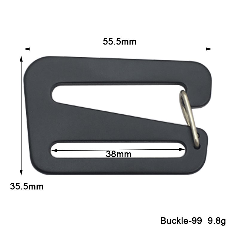 Adjustment Aluminum Carabiner Metal Spring G Hook Buckles