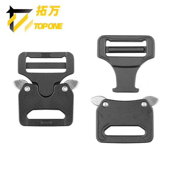 27mm Black Adjustable Shoulder Bag Strap Backpack Metal Quick Release Buckle
