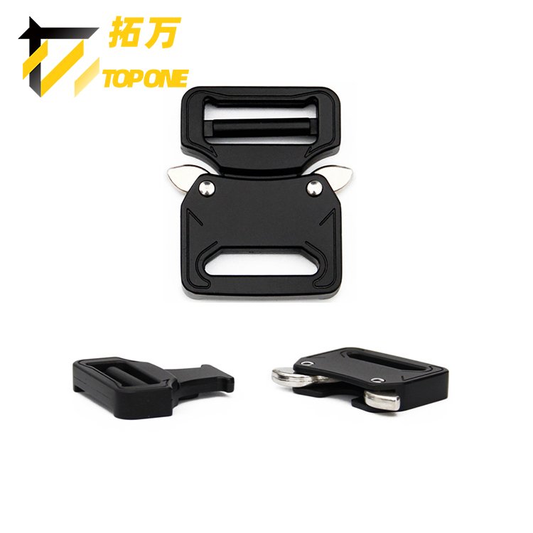 27mm Black Adjustable Shoulder Bag Strap Backpack Metal Quick Release Buckle