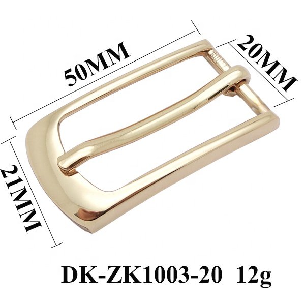 Nickel-Free Lead-Free Pin Style Zinc Alloy Material Casting Hanging Golden Plated Metal Lady's Belt Buckle With Shiny Coating