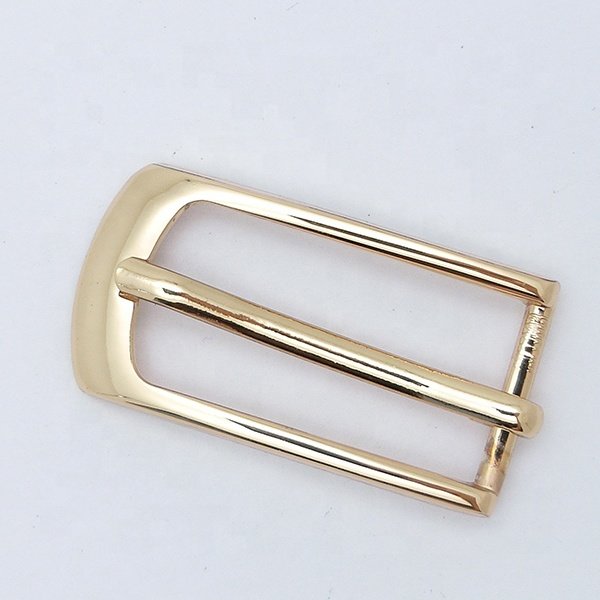 Nickel-Free Lead-Free Pin Style Zinc Alloy Material Casting Hanging Golden Plated Metal Lady's Belt Buckle With Shiny Coating