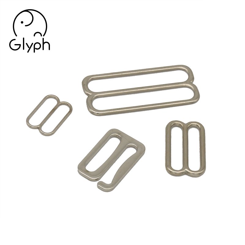 Fashion metal double square ring triglide buckle metal slider buckle for straps
