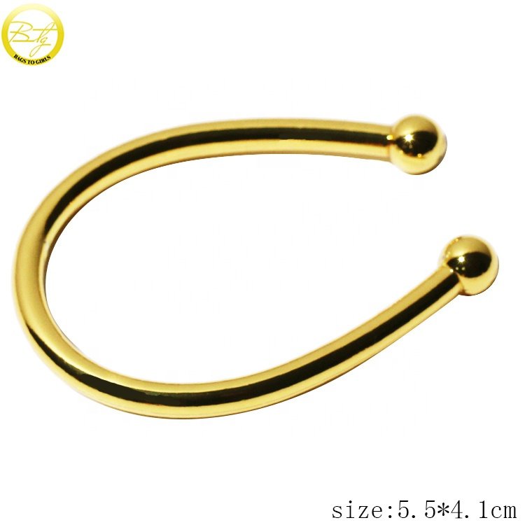 Fashion clothing gold logo rings hardware custom designer zinc alloy buckle straps adjuster for swimsuit