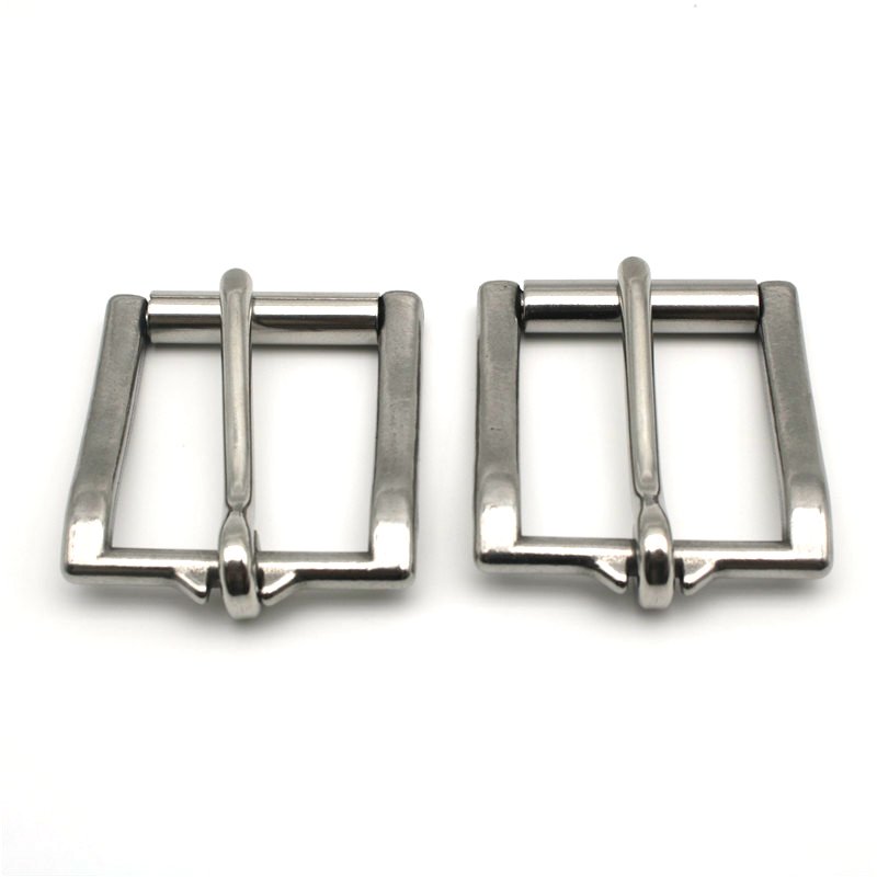 Stainless Steel Roller Belt Buckle Single Pin Tongue Prong DIY Leather Craft Bag Strap Jeans Webbing Dog Collar