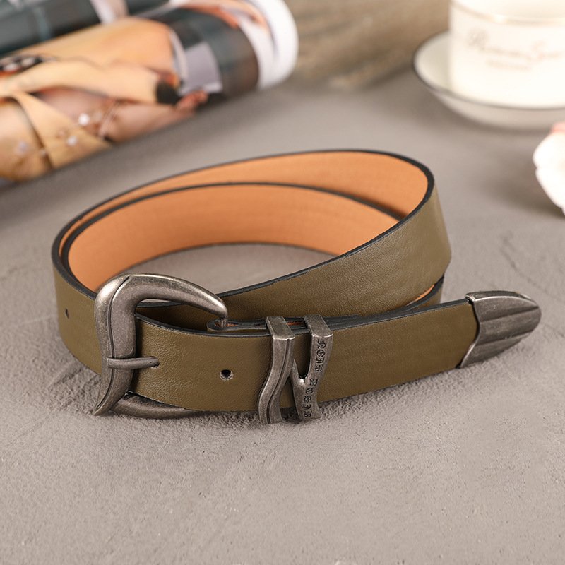 Fashion High Quality Mens Hole Womens Luxury Belt Male Belt Buckle Genuine Leather Men Work Belts