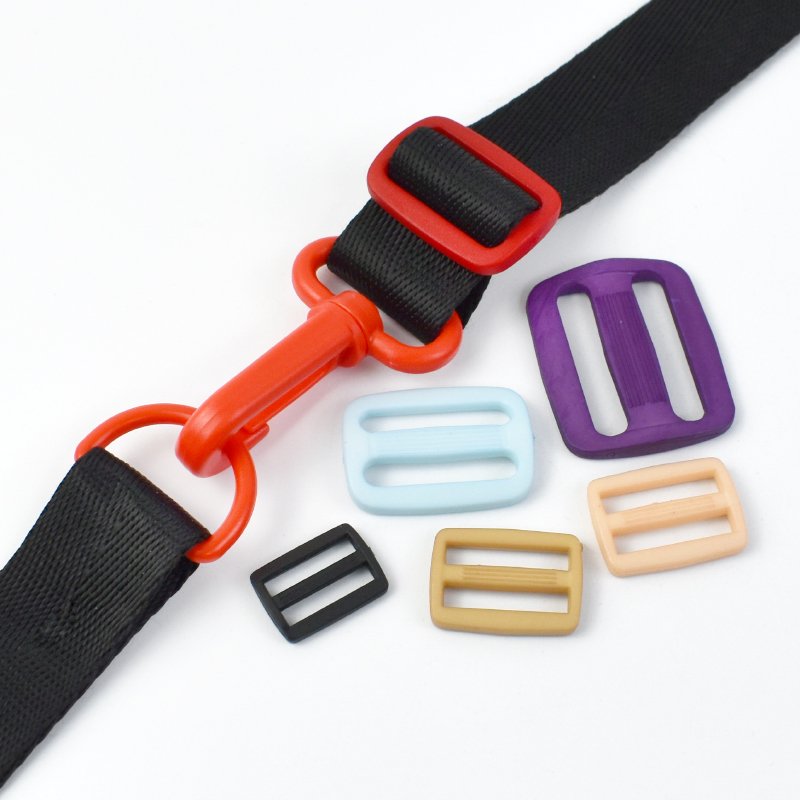 Deepeel BF358 1.5/2.0/2.5/3.1cm Bag Accessories Adjust Slider Square Ring Buckle Plastic Tri Glide Buckle