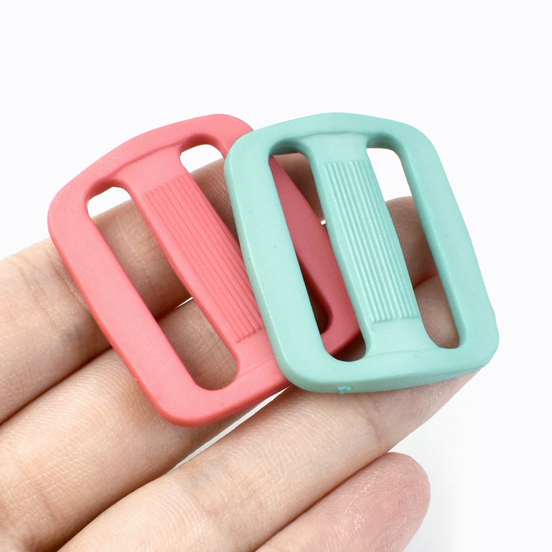 Deepeel BF358 1.5/2.0/2.5/3.1cm Bag Accessories Adjust Slider Square Ring Buckle Plastic Tri Glide Buckle