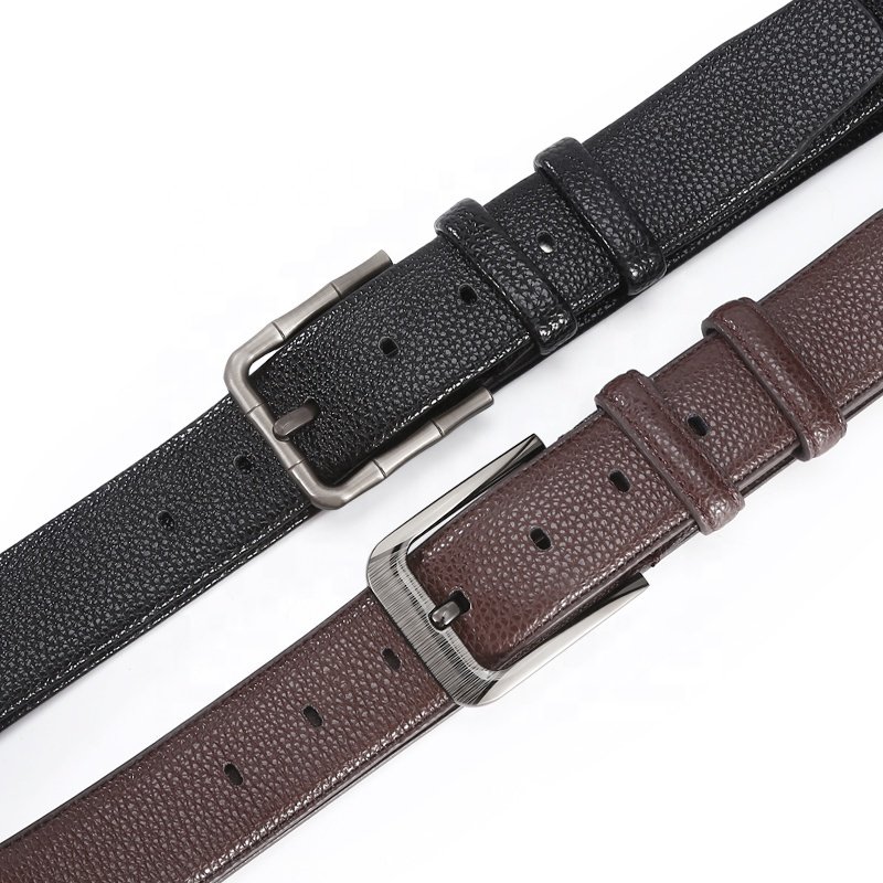 Fashion Men's Belt High Quality Business Casual Alloy Pin Buckle Belt Men's Jeans Brown Retro Waistband