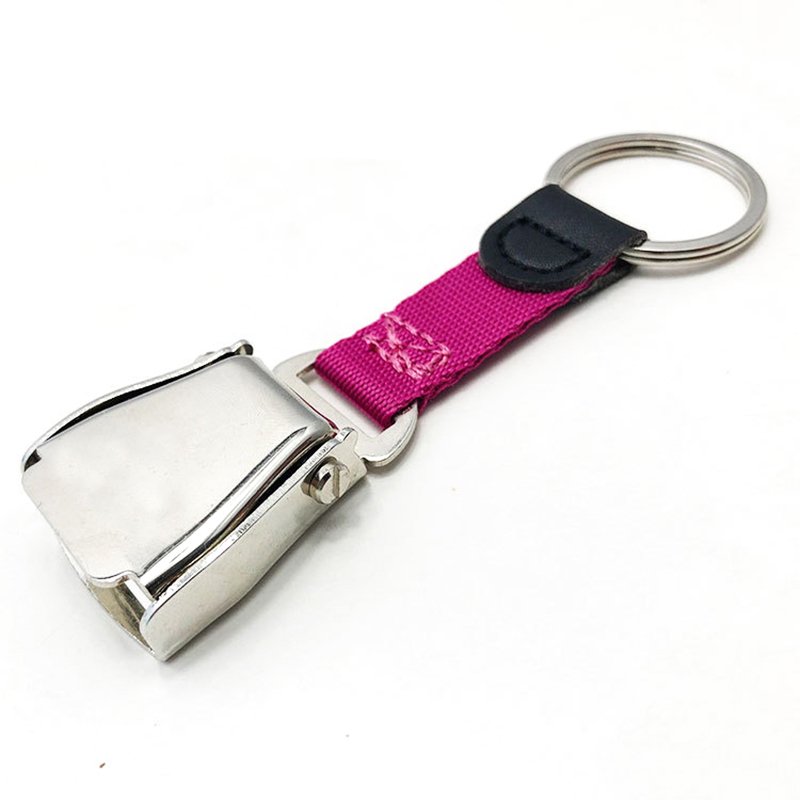 Alloy Plane Buckle Keychain Seatbelt Buckle with Laser Logo Individual Packing