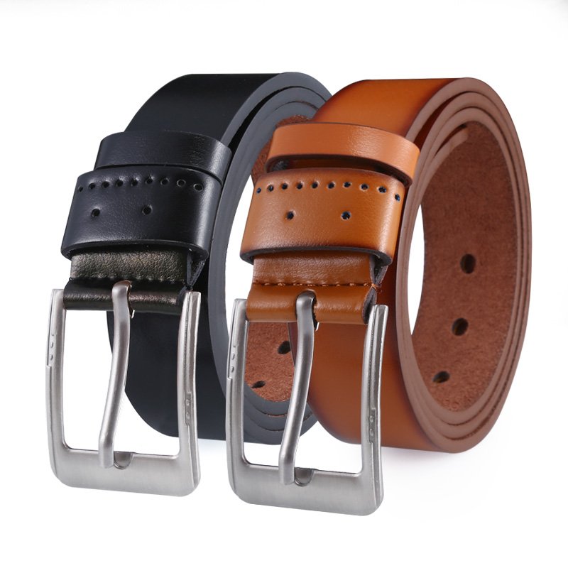 Wholesale Customized Personalized Men's Belt Pin Buckle High Quality PU Leather Belts For Men