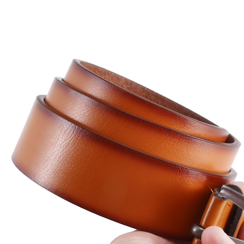 Wholesale Customized Personalized Men's Belt Pin Buckle High Quality PU Leather Belts For Men