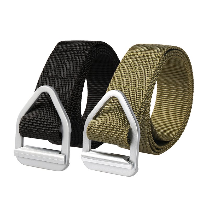 Men's Nylon Fabric Outdoor Tactical Belt Automatic Quick Release Buckle Belt Hunting Hiking Sports EVA Padding Belt