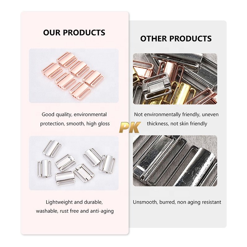 High quality 0-shape 8-shape 9-shape alloy adjustable alloyed bra adjuster swimwear buckle