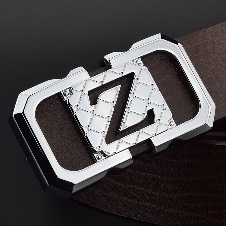 WANSHUI BELT Factory Men's Fashion golf belt Formal Business Leather Belt with pin buckle Adjustable waistband
