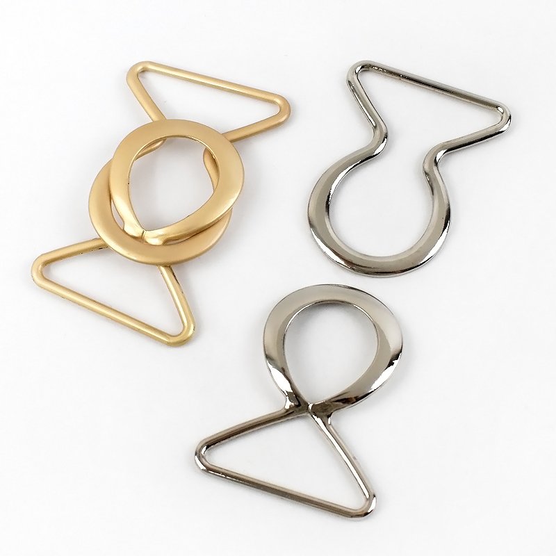 Deepeel AP2213 40mm Garment Accessories Zinc Alloy Belt Connect Buckles DIY Clothing Overcoat Decorative Waistband Clasp Buckle