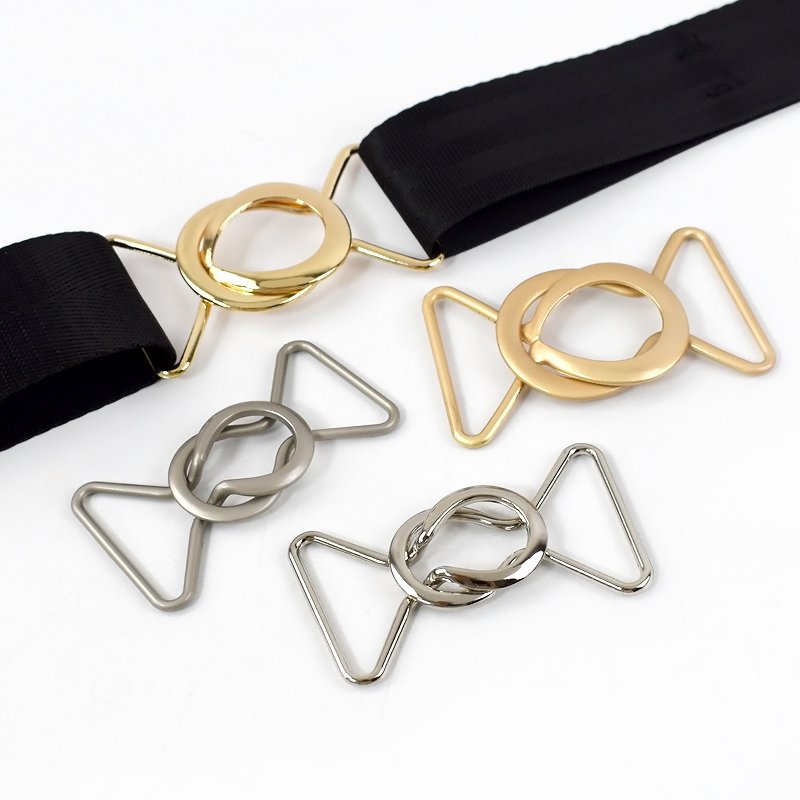 Deepeel AP2213 40mm Garment Accessories Zinc Alloy Belt Connect Buckles DIY Clothing Overcoat Decorative Waistband Clasp Buckle
