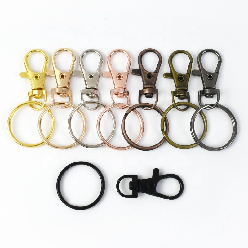 Meetee BK416 25mm DIY Handmade Keychain Pendant Lobster Clasp and Swivel Key Buckle Bag Accessories for Luggage