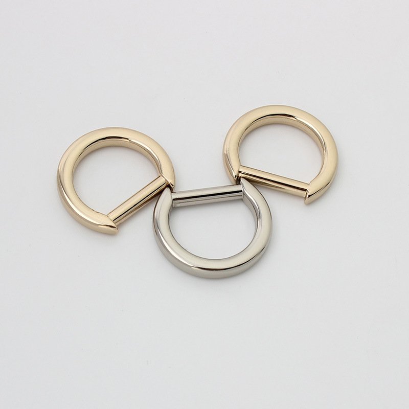 custom screw D Buckle Half Ring Shoulder Strap Link Ring Detachable D Buckle Hardware Accessories for Bags