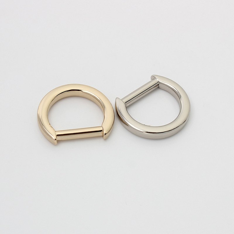 custom screw D Buckle Half Ring Shoulder Strap Link Ring Detachable D Buckle Hardware Accessories for Bags