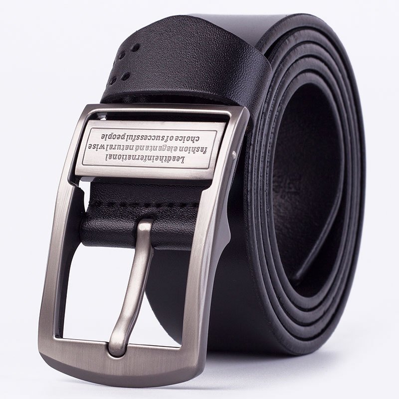 Men's pin buckle belt genuine leather belt buckle belt, cowhide belt, simple fashion waistband