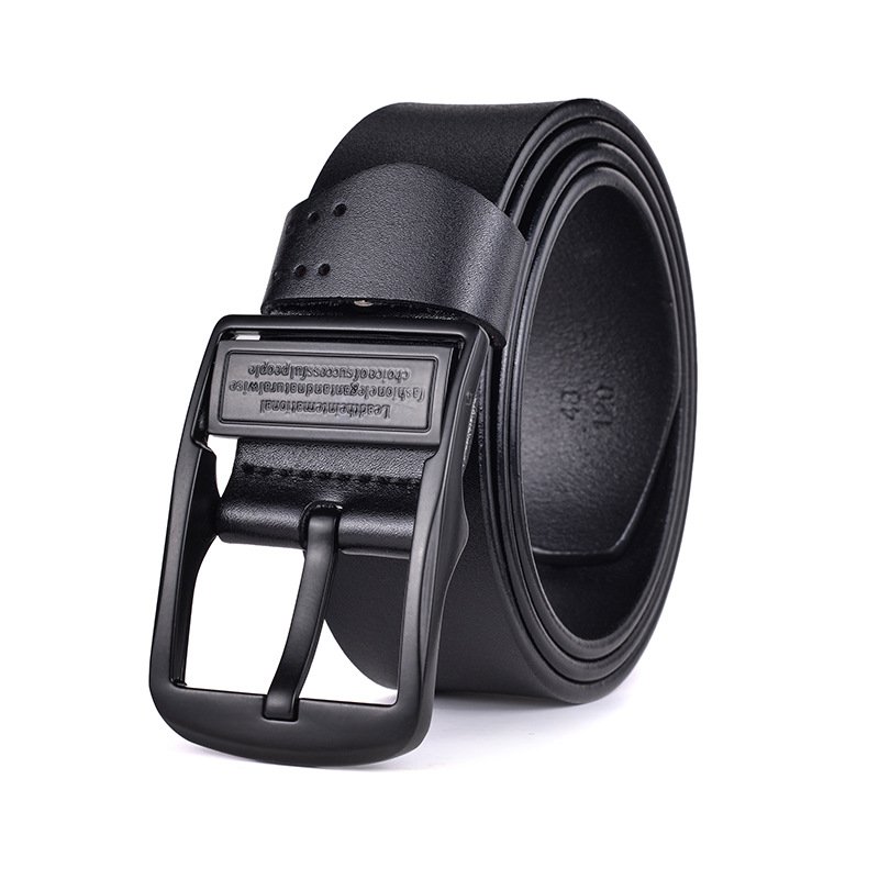 Men's pin buckle belt genuine leather belt buckle belt, cowhide belt, simple fashion waistband