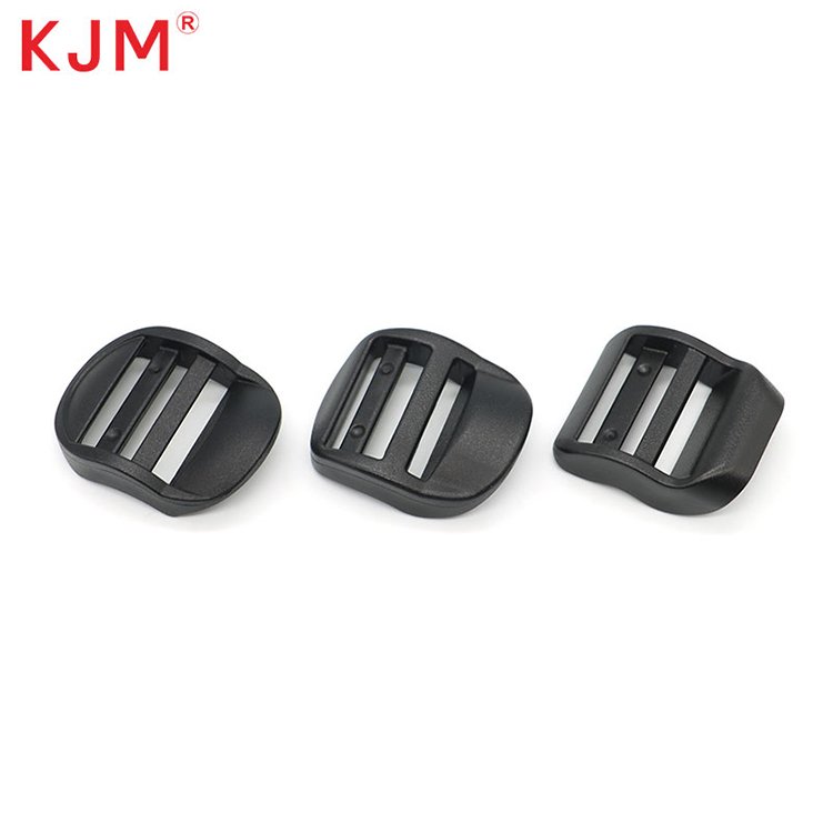 Backpack handbag parts accessories plastic 1inch webbing adjustable black ladder lock buckle