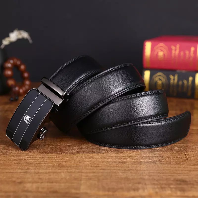 Factory wholesale pu cowboy mens belts automatic buckle brands for men