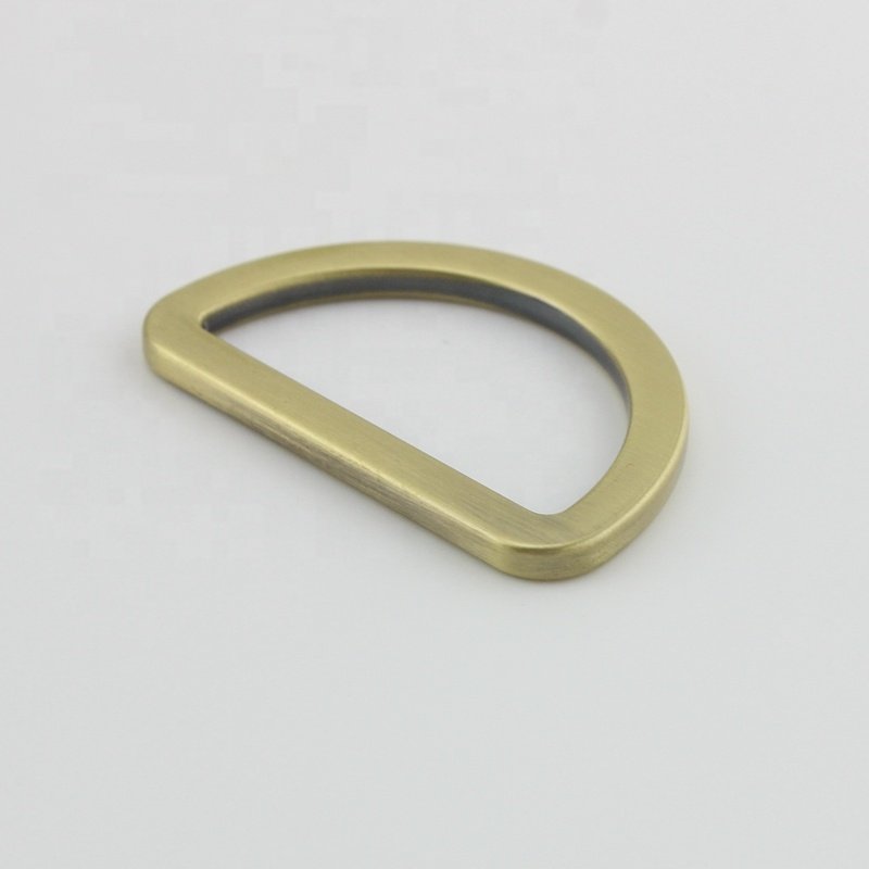 Nolvo World 40mm 1.5" Metal Flat Die Cast Snap Belt Hooks Metal D Rings Buckle For Handbag Accessories