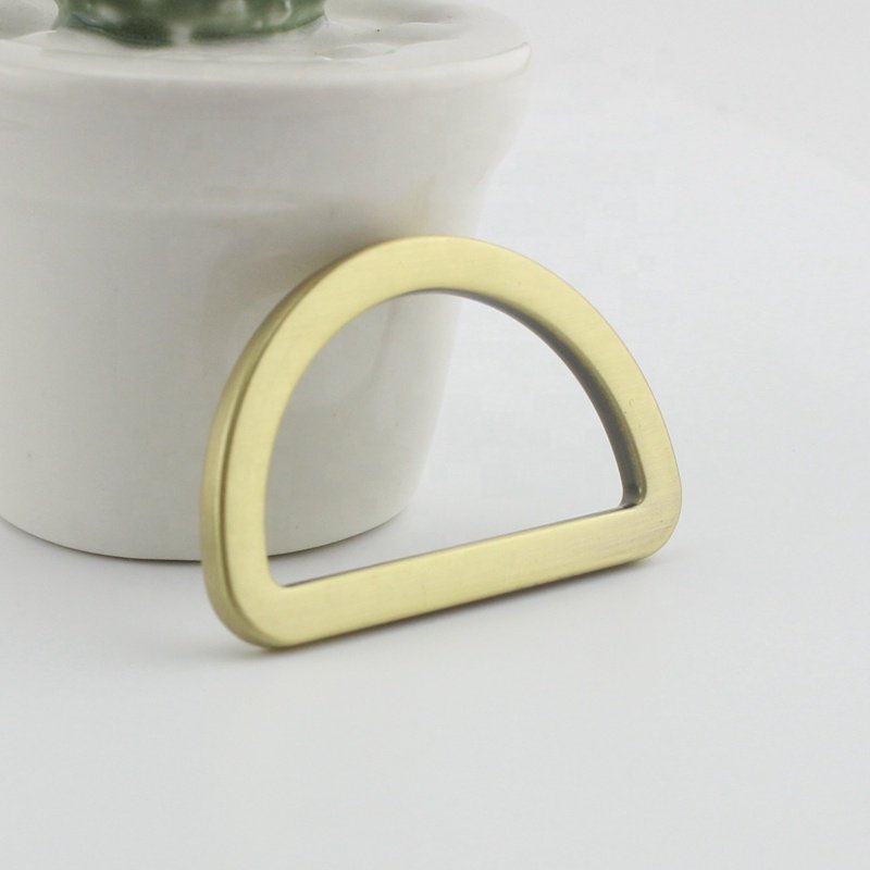 Nolvo World 40mm 1.5" Metal Flat Die Cast Snap Belt Hooks Metal D Rings Buckle For Handbag Accessories