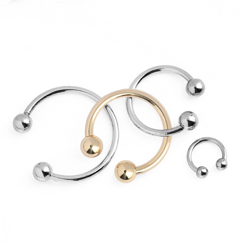Wholesale Fashion Metal baseball Cap Accessories C-Shaped Detachable Screw Horseshoe Ring Buckle