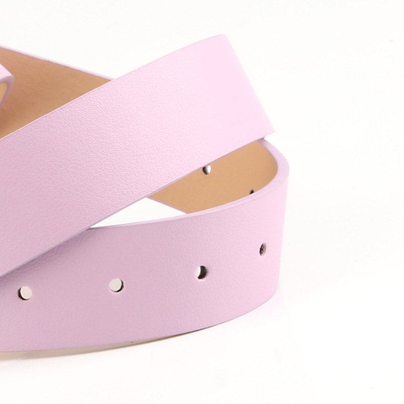 Hot sell Factory Rhinestone Butterfly Silver Buckle Belts Women's PU Leather Belts for Jeans Dresses Fashion Ladies Belt