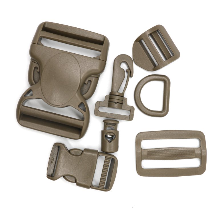 KJM Custom Multi-colored Colorful Heavy Duty Tactical Belt Buckles Molle Clip Pa Dual Adjustable Tactical Buckle
