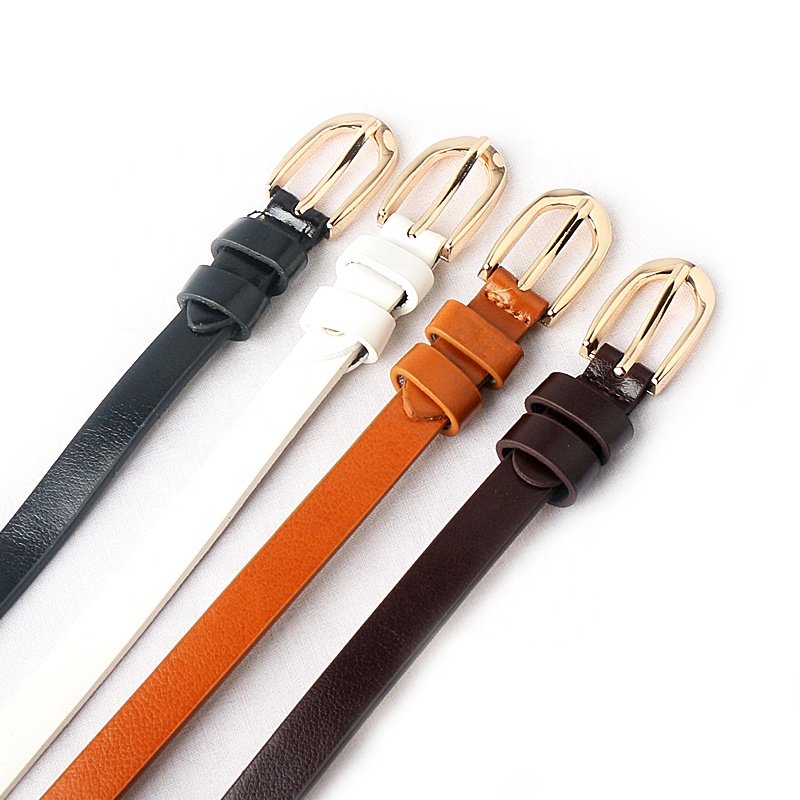 Simple and versatile women's clothing accessories pin buckle thin waist thin belt