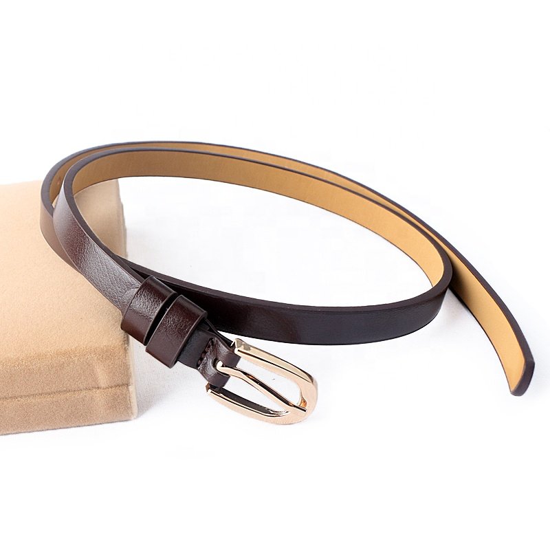Simple and versatile women's clothing accessories pin buckle thin waist thin belt
