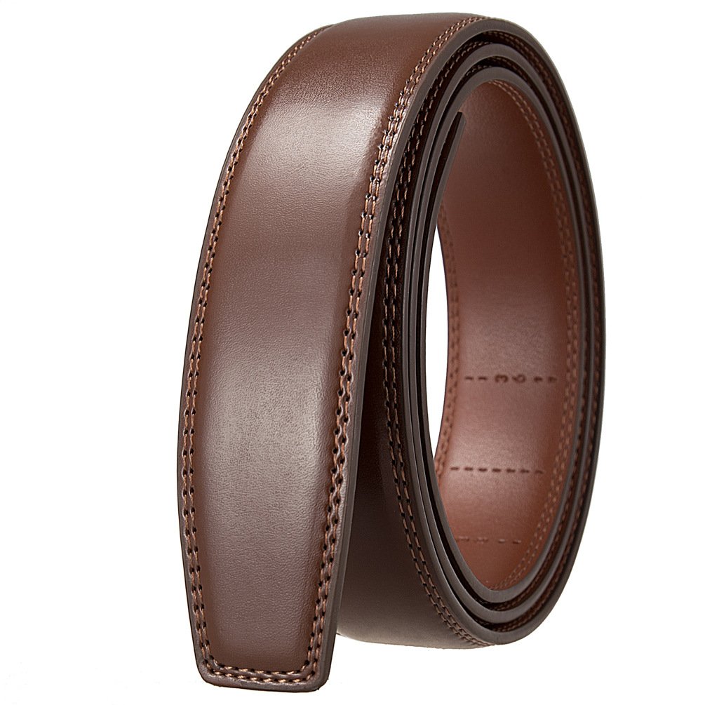 Factory Promotional Style 3.5cm Luxury Men's Automatic Buckle Leather Belt Strap Cow Leather Business Belt Strap