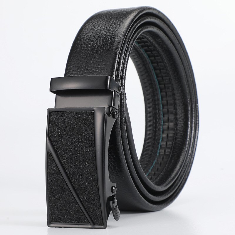 2023 Men's Automatic Buckle Belt Imitation Leather Business Casual Hundreds of Fashion with Western Pants Jeans pu belts