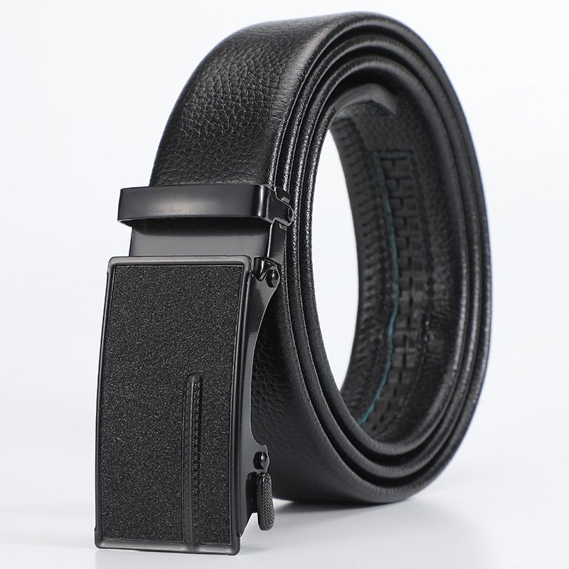 2023 Men's Automatic Buckle Belt Imitation Leather Business Casual Hundreds of Fashion with Western Pants Jeans pu belts