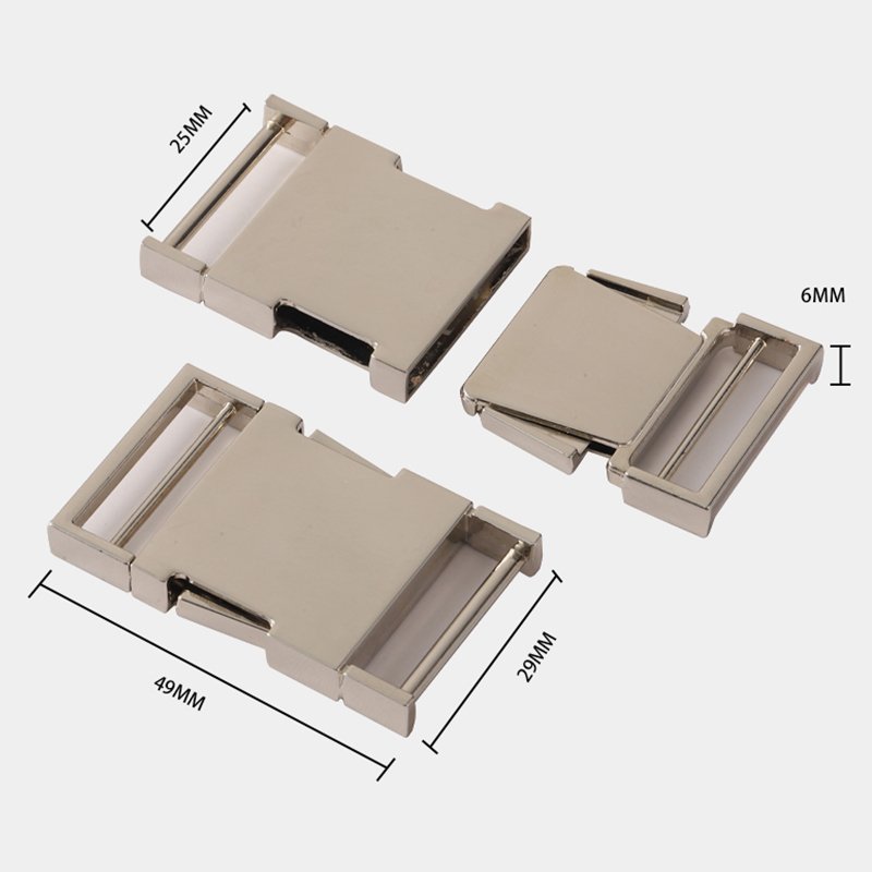 lenth: 1.93inch width: 1.14inch Hebillas De Metal Interlocking Buckles For Belts Replacement Metal Buckles