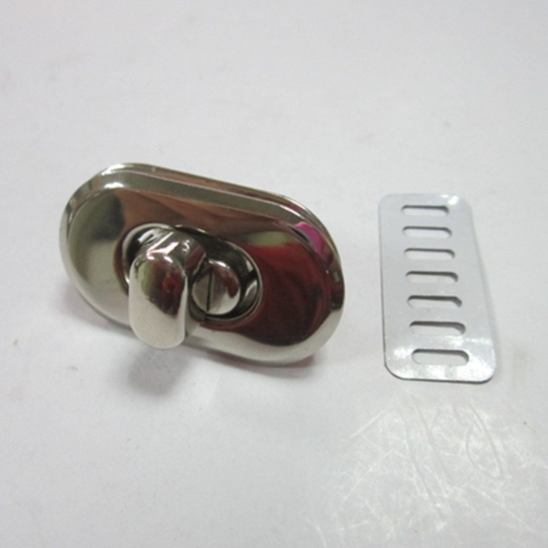 High Quality Wholesale 37*21*31*13mm Wallet Lock Flip Lock Buckle Metal Twist Lock