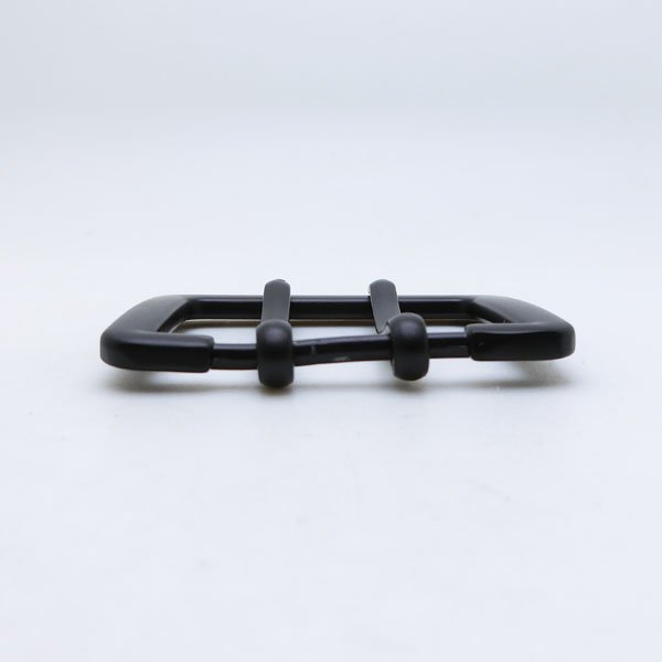 Western Style Ultra Black 35MM Zinc Alloy Belt Buckle With Double Pin For Mens Leather Strap Hardware