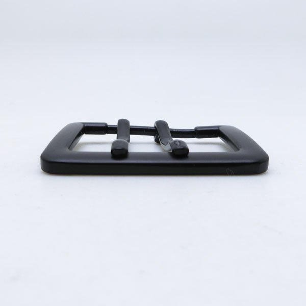 Western Style Ultra Black 35MM Zinc Alloy Belt Buckle With Double Pin For Mens Leather Strap Hardware