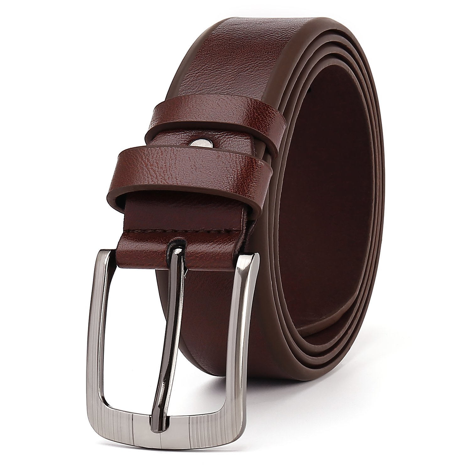 Hot Sale Pu leather Alloy Buckle Vintage Stylish High Quality BlackLeather Belt for Men