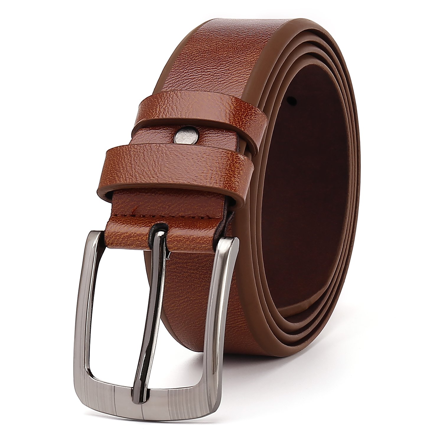 Hot Sale Pu leather Alloy Buckle Vintage Stylish High Quality BlackLeather Belt for Men