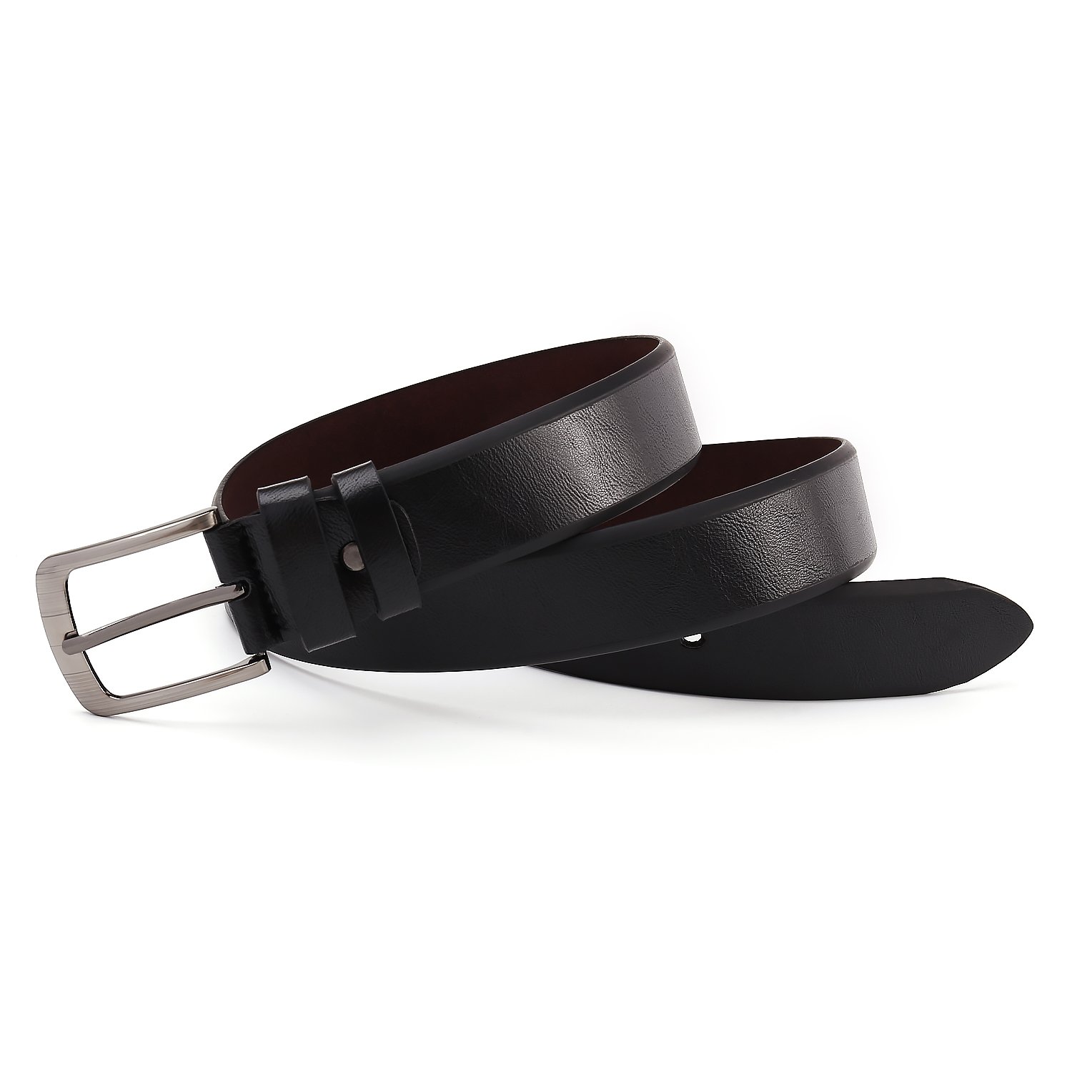 Hot Sale Pu leather Alloy Buckle Vintage Stylish High Quality BlackLeather Belt for Men