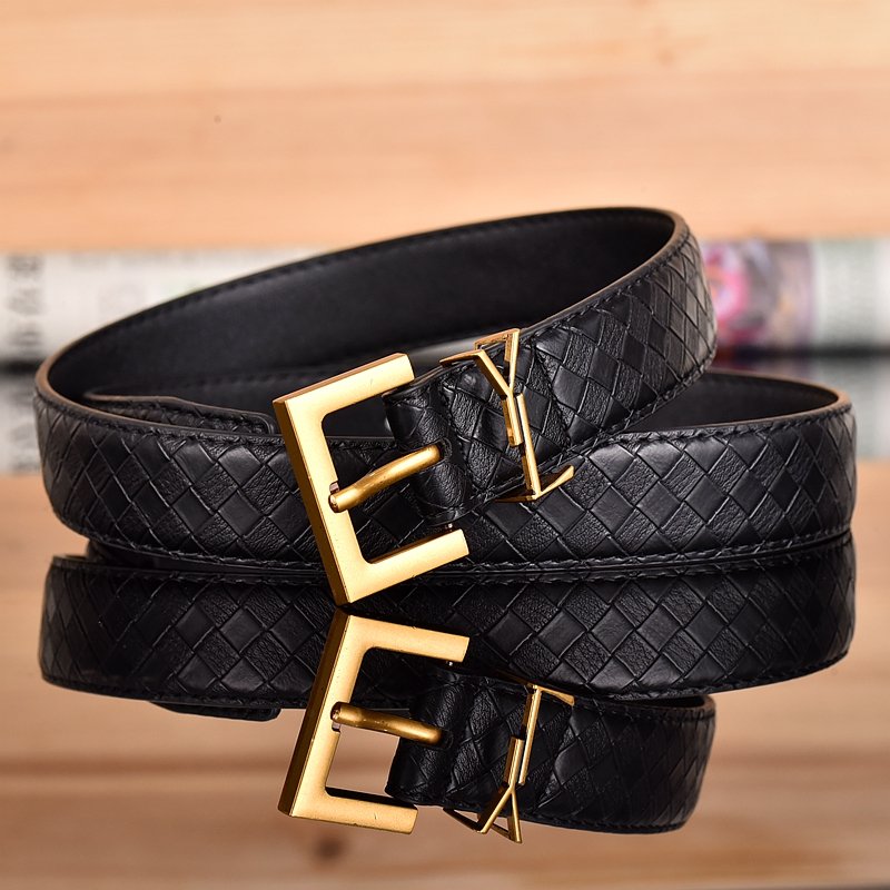 Latest designer belt custom logo letter buckle leather belt women's vintage decorated jeans wholesale