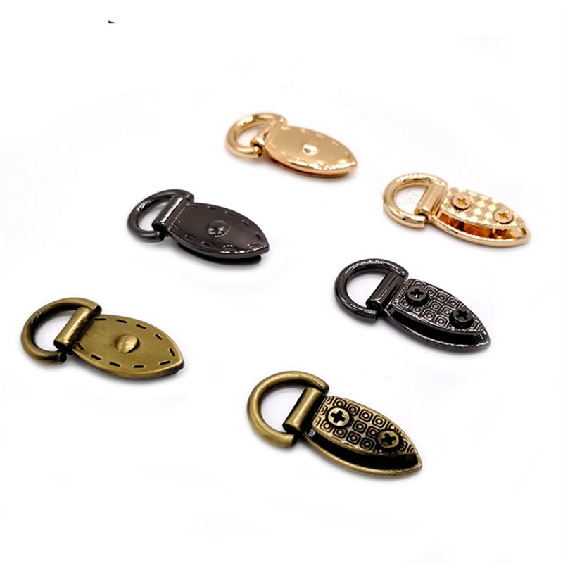 Ivoduff Metal Handbag Purse Bag Strap D Ring Anchor Connector Buckle Clasp Hardware