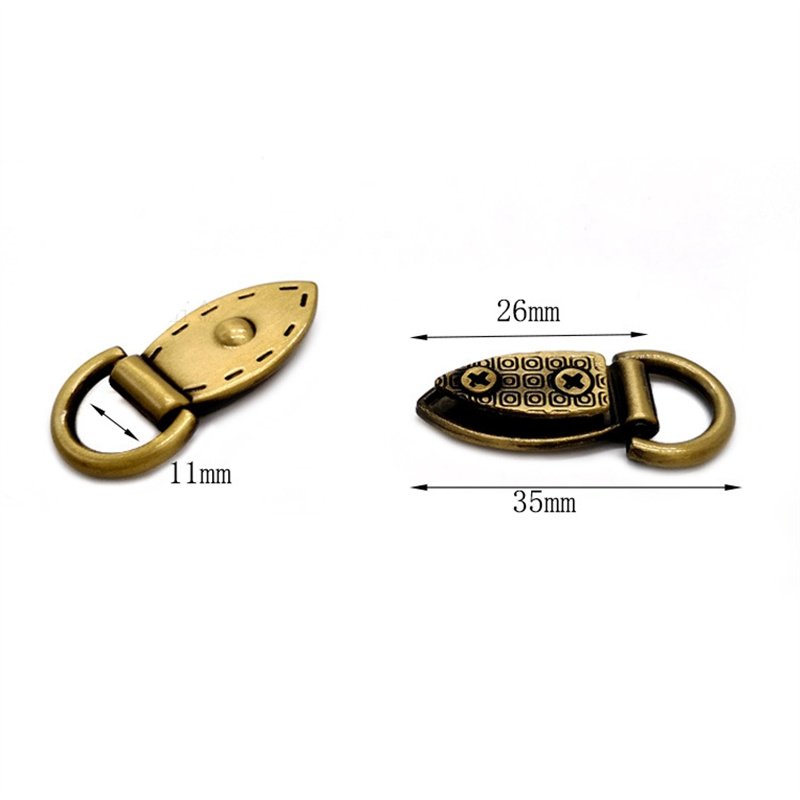 Ivoduff Metal Handbag Purse Bag Strap D Ring Anchor Connector Buckle Clasp Hardware